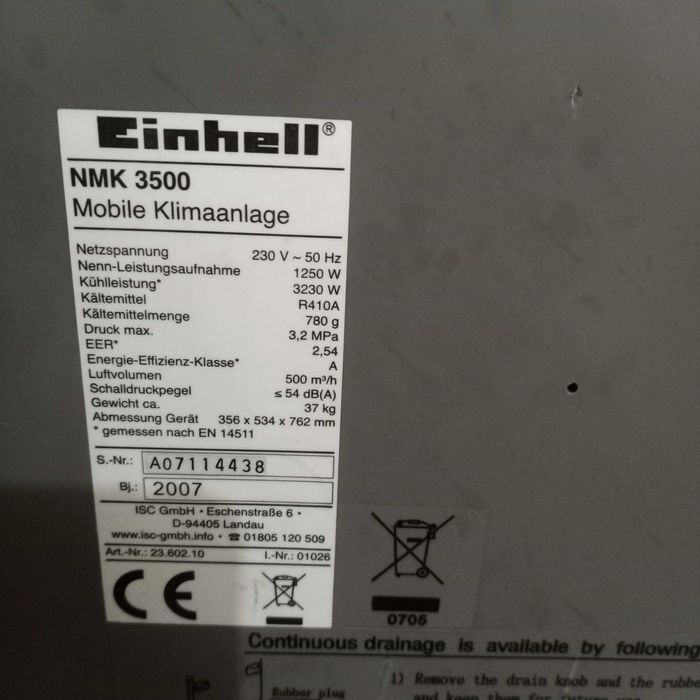 Мобилен компресорен климатик  Енхел