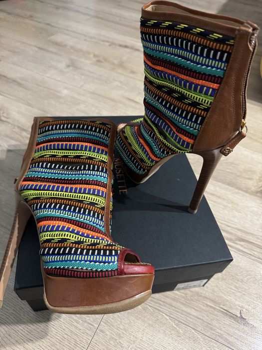 Cizme de vara, cu toc si platforma Dsquared, 36