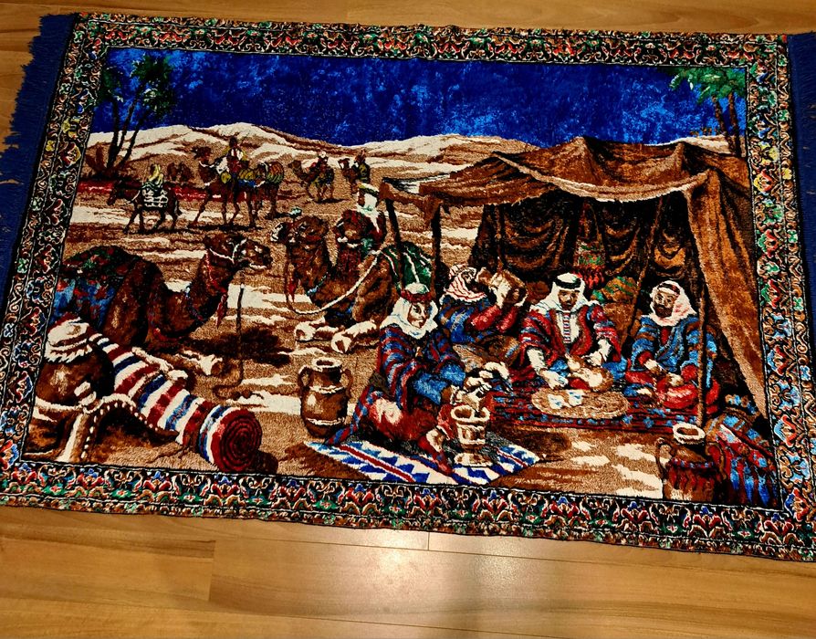 Carpeta persana Un cort beduin