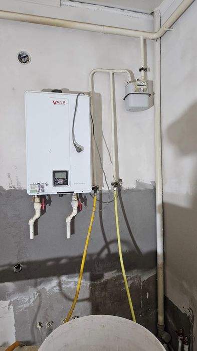 Газовый котел в рабочем состоянии