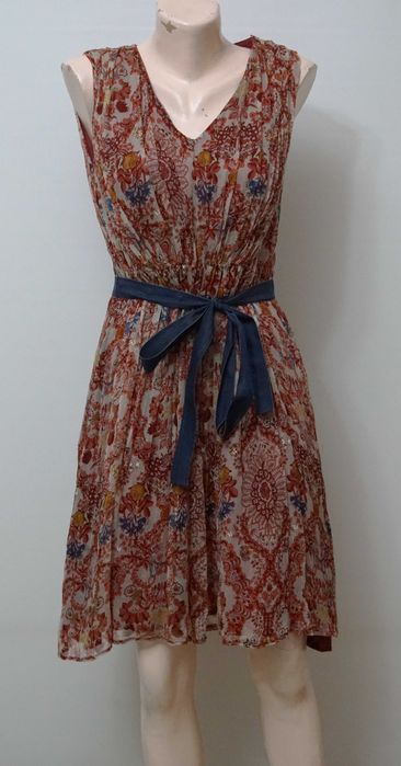 Rochie Caroll multicolora  matase marimea 38