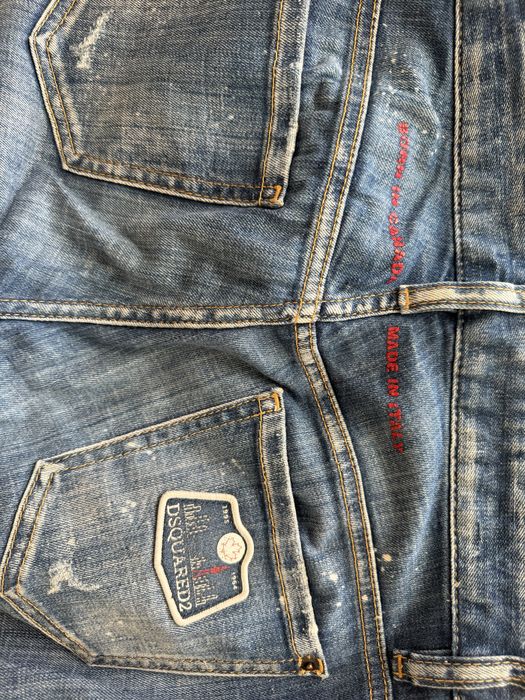 DSQUARED2 дънки с distressed & paint effect | размер 38