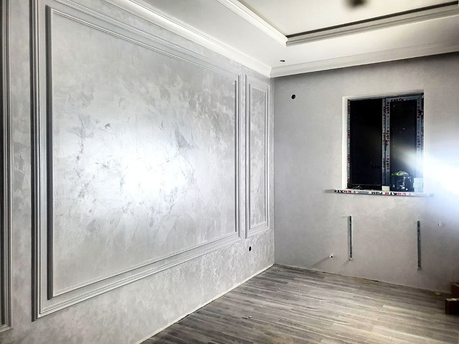 Отделка шпаклёвка обой краска