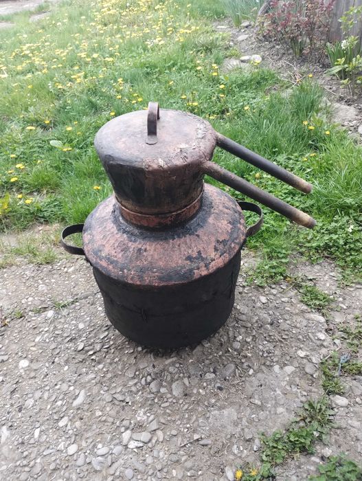cazan tuica din cupru utilizat