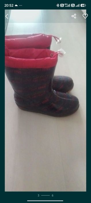 Резиновые сапожки утеплённые