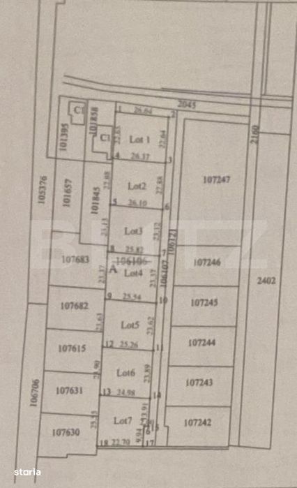 Teren 600 mp Parcelat in 3 Loturi – Ideal Investitie sau Constructie