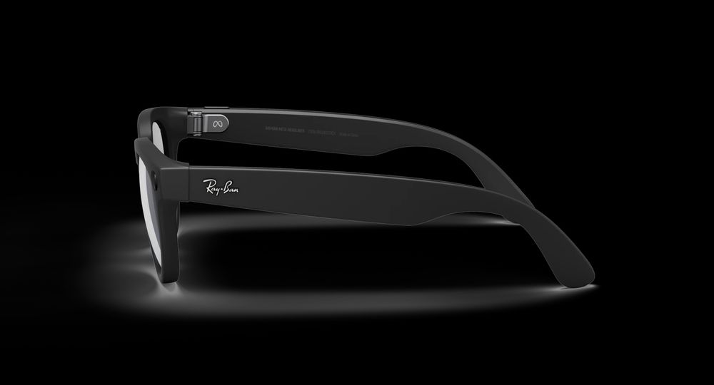 Умные очки Ray-Ban Meta Headliner Clear to Grey (Хамелеон), Matte Blac