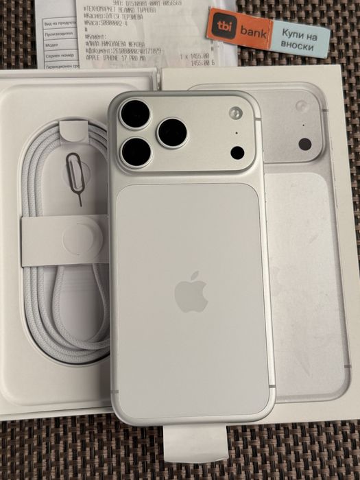 КАТО НОВ‼️iPhone 17 Pro Max Silver•24м ГАРАНЦИЯ 256Gb*ЛИЗИНГ TBI BANK