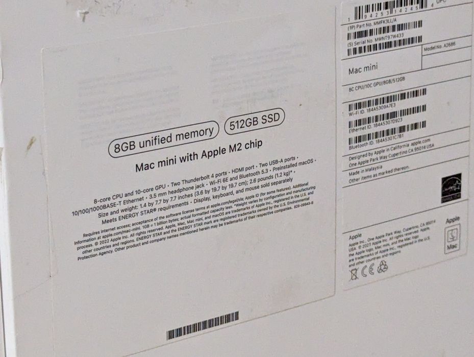 Mac Mini M2 8/512GB