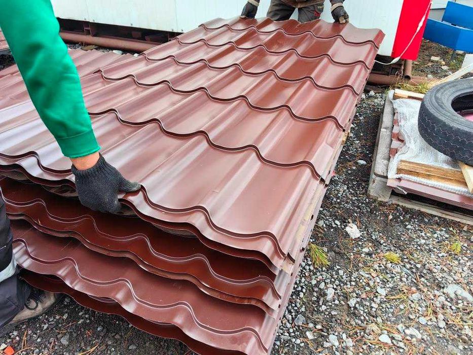 Шатыр материалы. Металлочерепица Оңтүстік Корея. Төмен баға