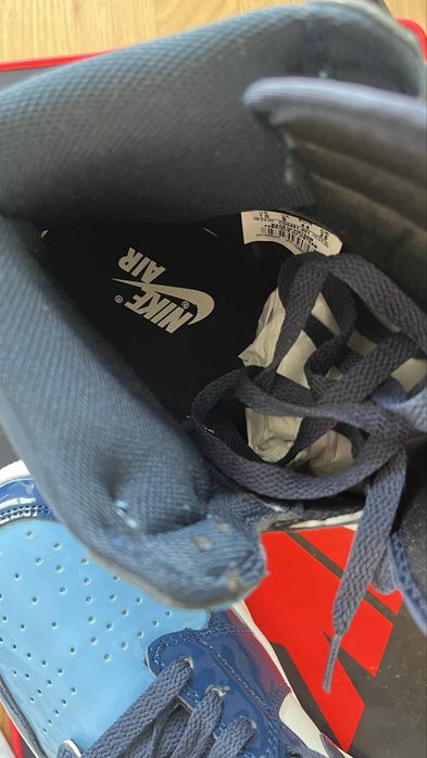NIKE air jordan 1 og patent blue