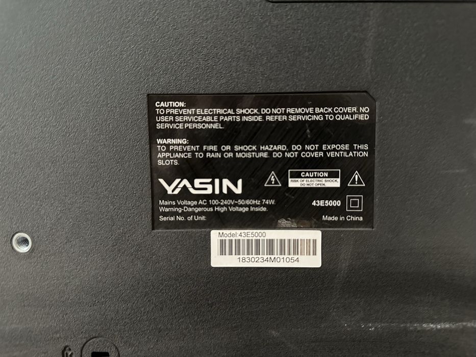 Телевизор YASIN 43E5000