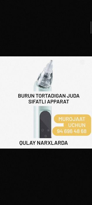 Aspirator, burun aspiratori SIFATLI TOVAR QULAY NARXDA