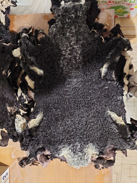 Каракуля шкурки натуральные