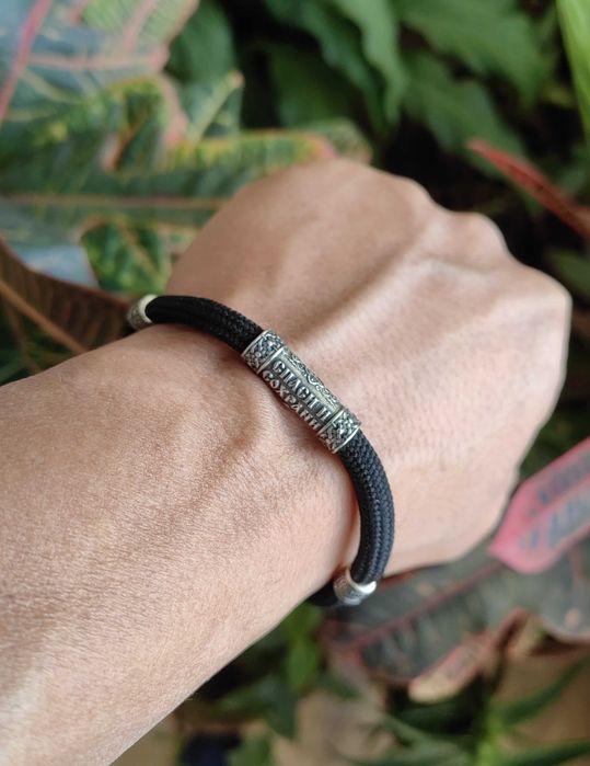 Мъжка сребърна гривна, православна сребърна гривна, дамска гривна