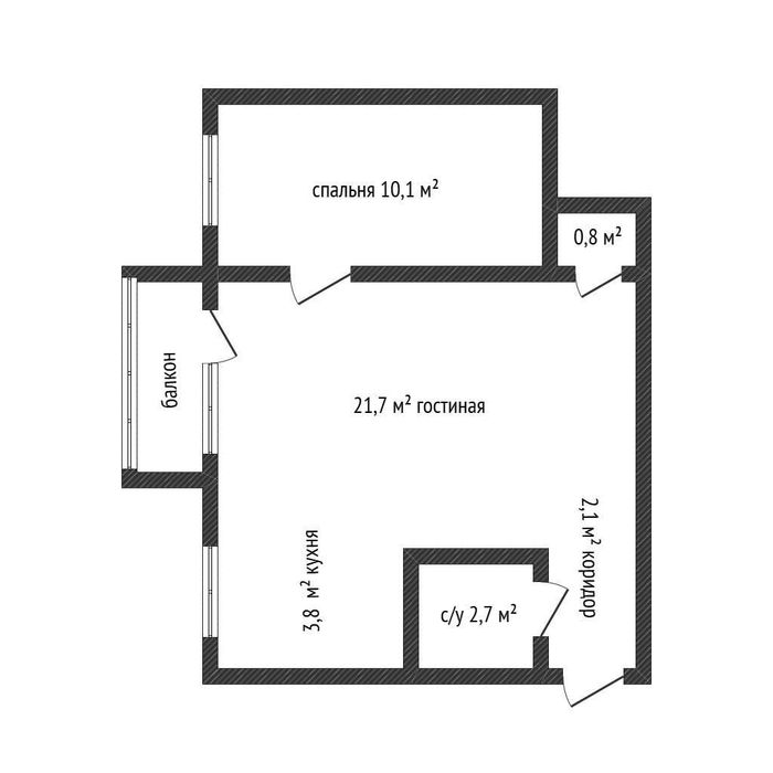 Продажа 2-комнатной квартиры в Центре (Атриум)