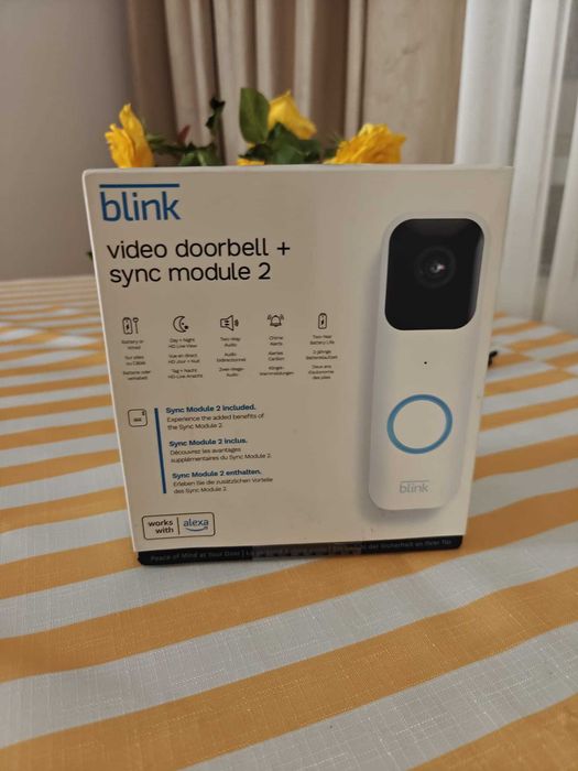 Blink Video Doorbell + Sync modul 2 White EU