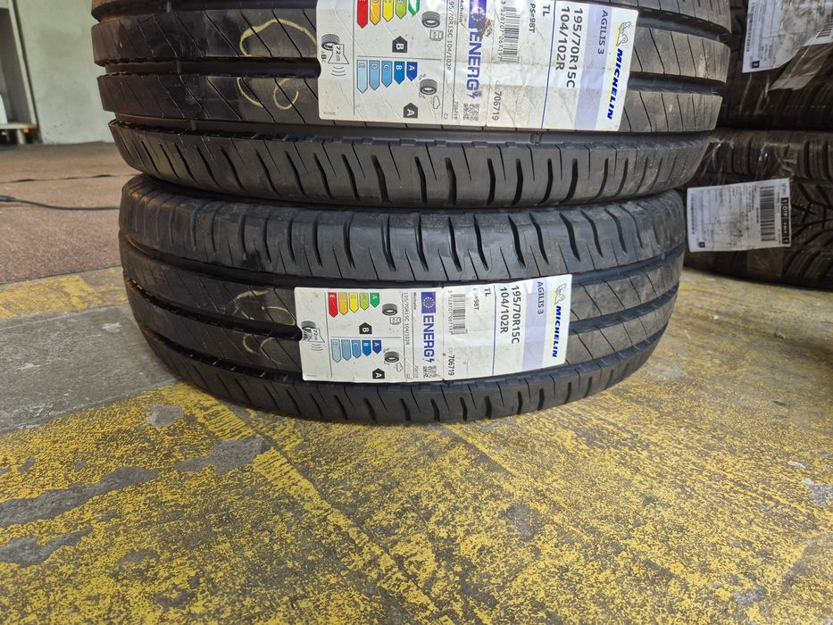4 Anvelope de VARA - 195/70/15C 104/102R - Michelin Agilis 3 - NOI - DOT 2023 !