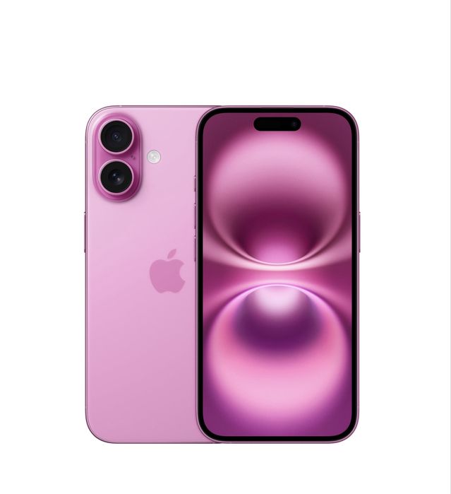 НОВ!!! Apple iPhone 16, 128GB, 5G, Pink +  оригинален адаптер Apple