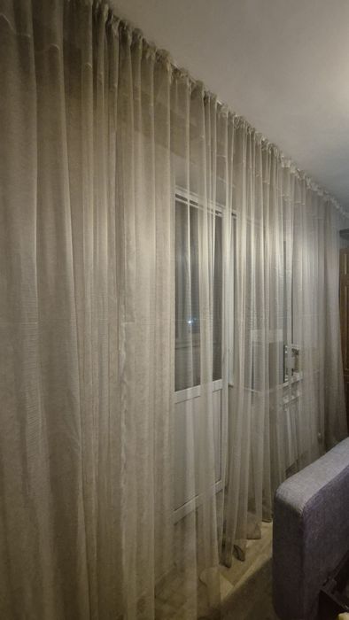 Продам тюль, цвет серый беж