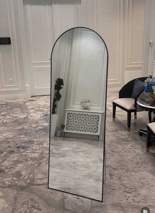 Зеркало полный рост настенное напольное золотое чёрное пряно угольное