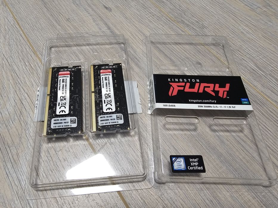 Kit memorie laptop 16GB DDR4 (2x8GB) SODIMM Kingston Fury 2666MHz