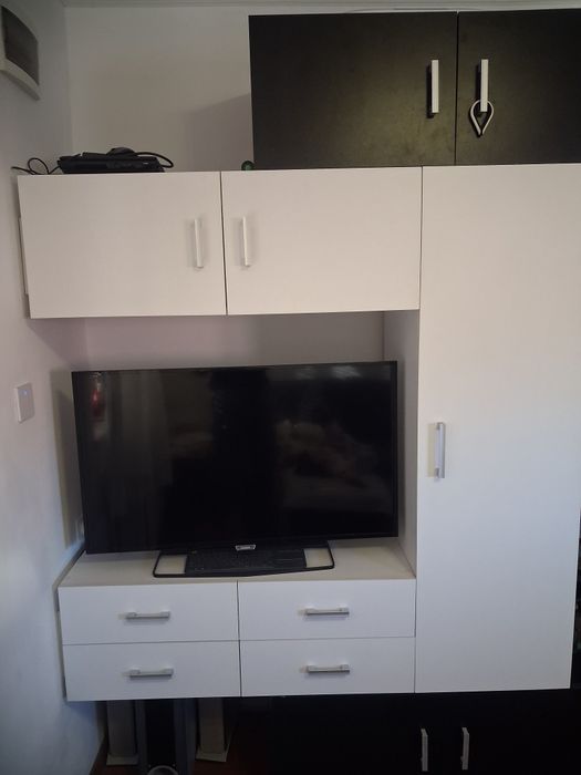 Dulap Living alb - negru