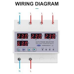 4P фазов селектор със защита от пренапрежение