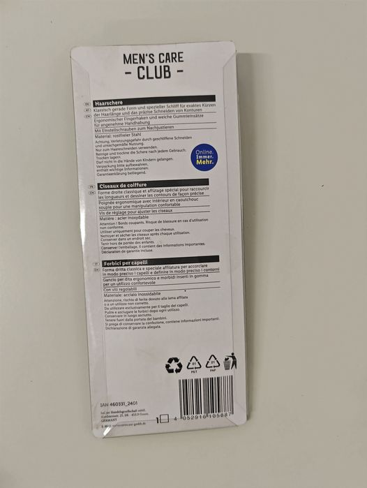 Foarfeca frizer tuns MEN CARE CLUB Lidl