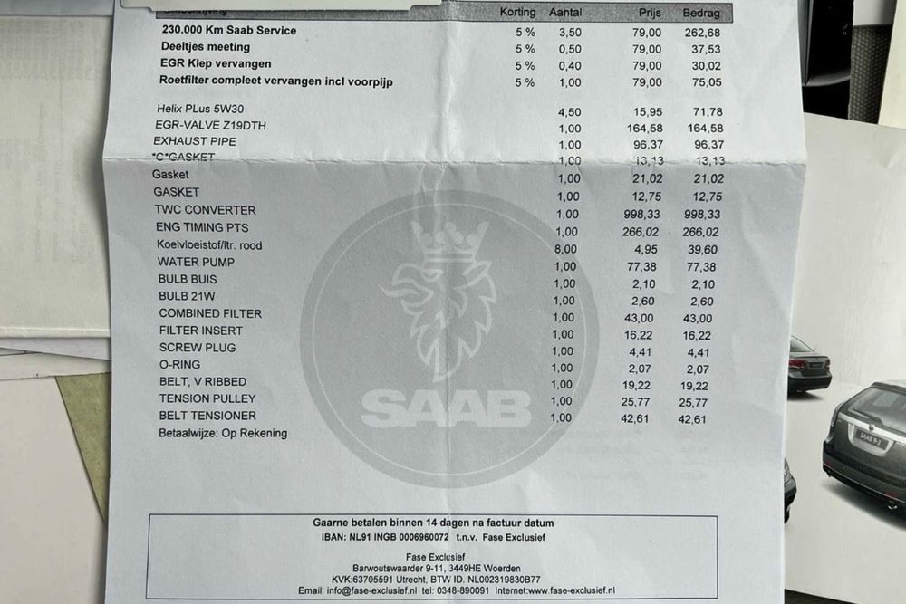 Saab 93, 1.9 TID Vector.