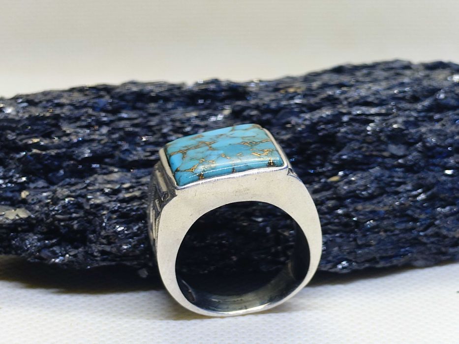 Inel argint „Copper Turquoise”