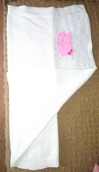 Paturica tricotata din bumbac, pentru bebelusi