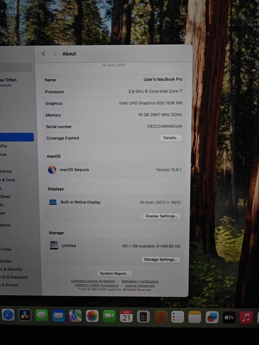 MacBook Pro 16” 2019 i7 / 16GB / 512GB / Radeon / Impecabil