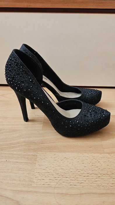 Paolo botelli черни обувки на ток, 39 номер