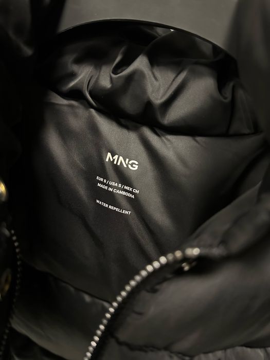 MANGO Дамско зимно черно яке