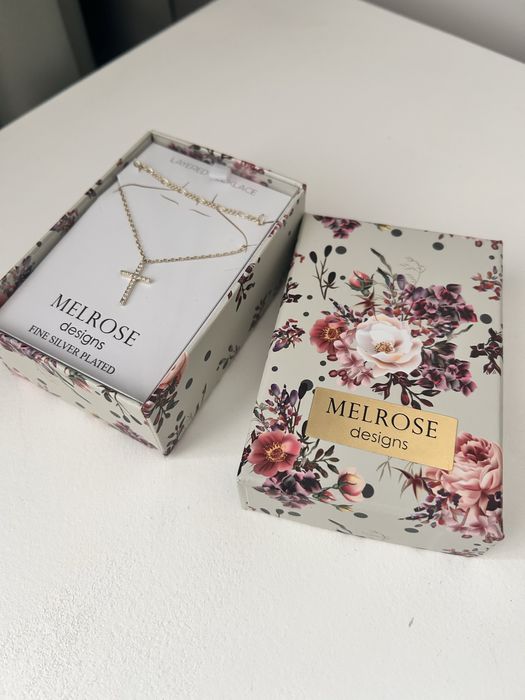 Посребрено кръстче - колие