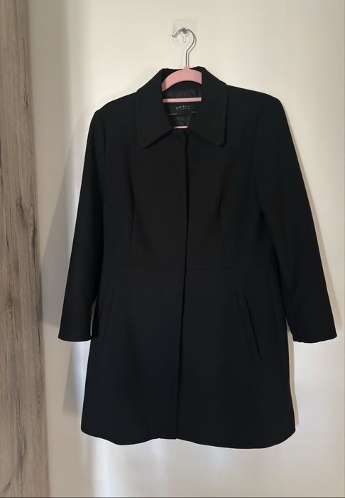 Palton Zara - negru - Maroc - lungime 81 cm - impecabil - M/38