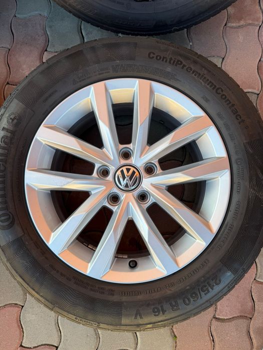 Jante de alumimiu originale VW Passat B8 R16 cu cauciucuri de vara