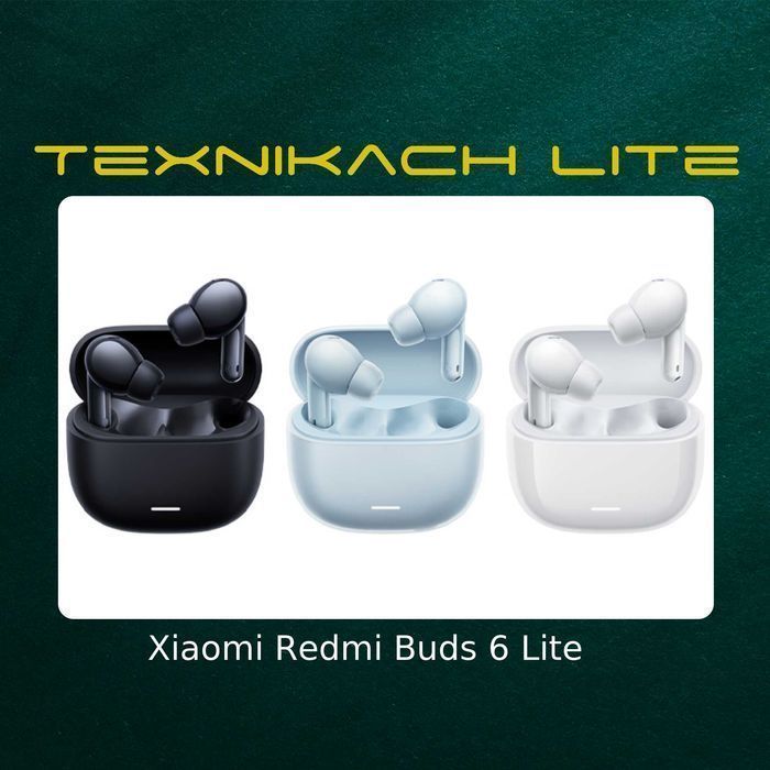 Новый! Xiaomi Redmi Buds 6 Lite - Доставка Бесплатно