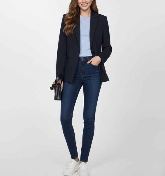 MANGO дамско тъмносиньо сако