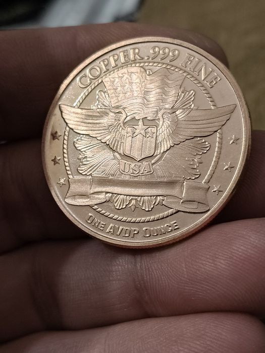 Moneda Cupru AVDP 999 pur