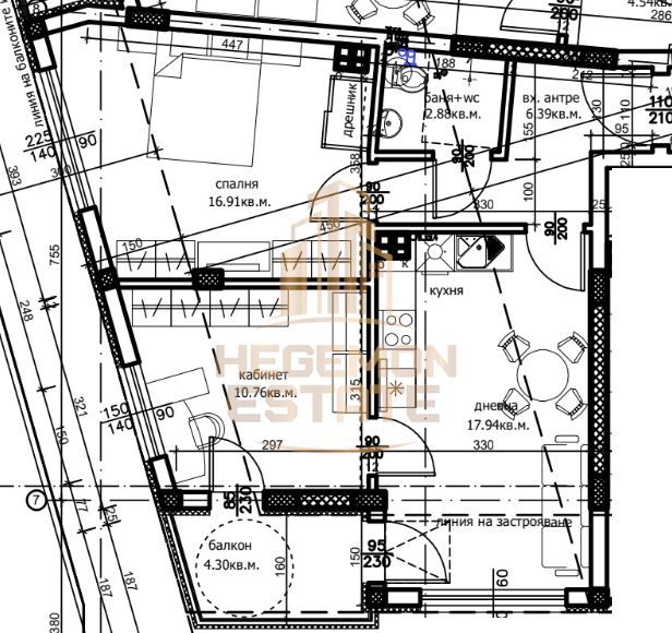 3-стаен в Варна-Левски 1 площ 87 цена 138350