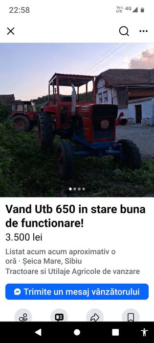 Vând Utb 650 Buia Sibiu