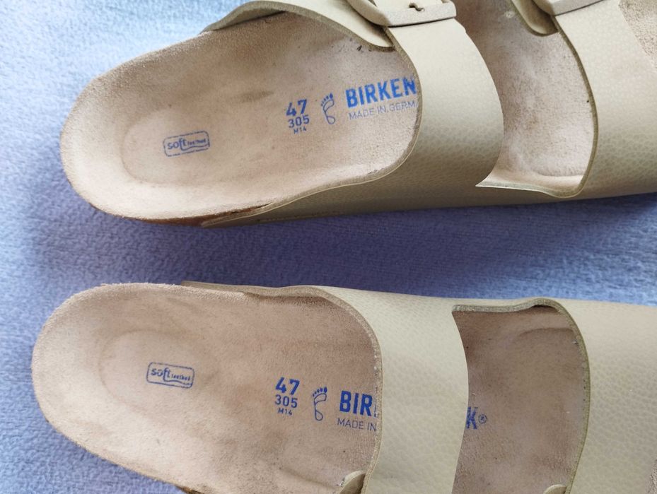 Чехли Birkenstock и мокасини ecco номер 47.