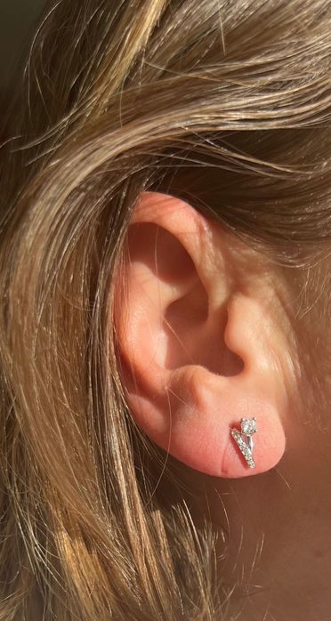 Сребърни обеци с бяла перла