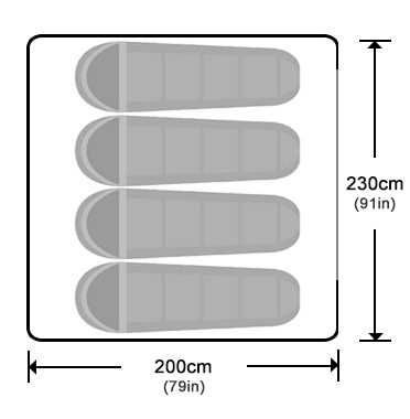 Cort de acoperiș auto 230x200 cm, 4-5 pers, Voyager Pro 250 Wild Land