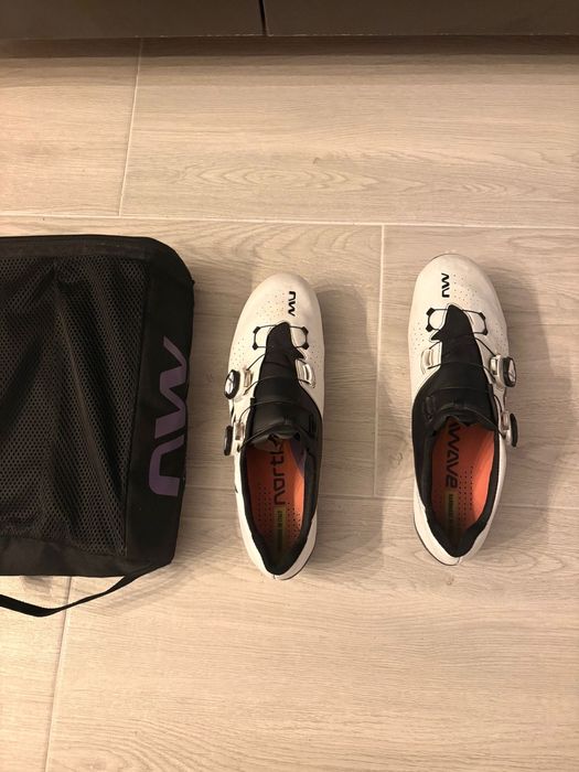 Pantofi ciclism carbon - Northwave veloce extreme marimea 44