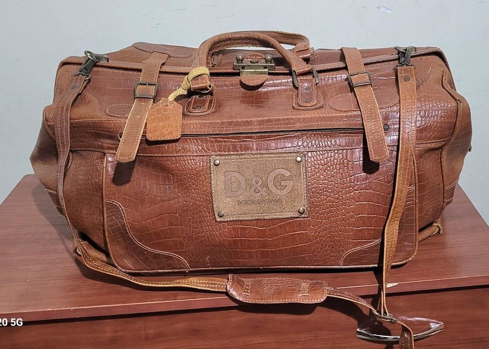 Сумка саквояж натуральная кожа