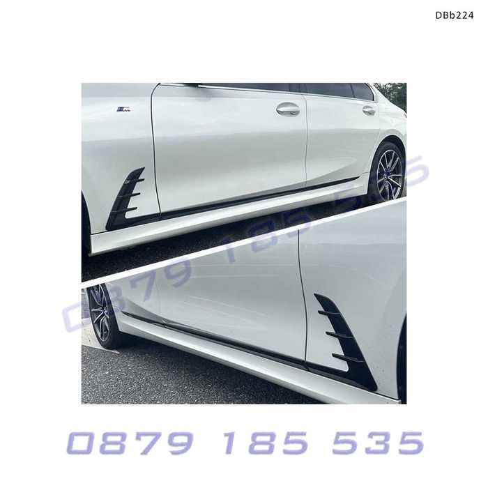 Декоративни тунинг лайсни за врати за BMW 3 Series G20 2019-2024, черен гланц – DBb224 стикери бмв г20 tuning laisni stikeri