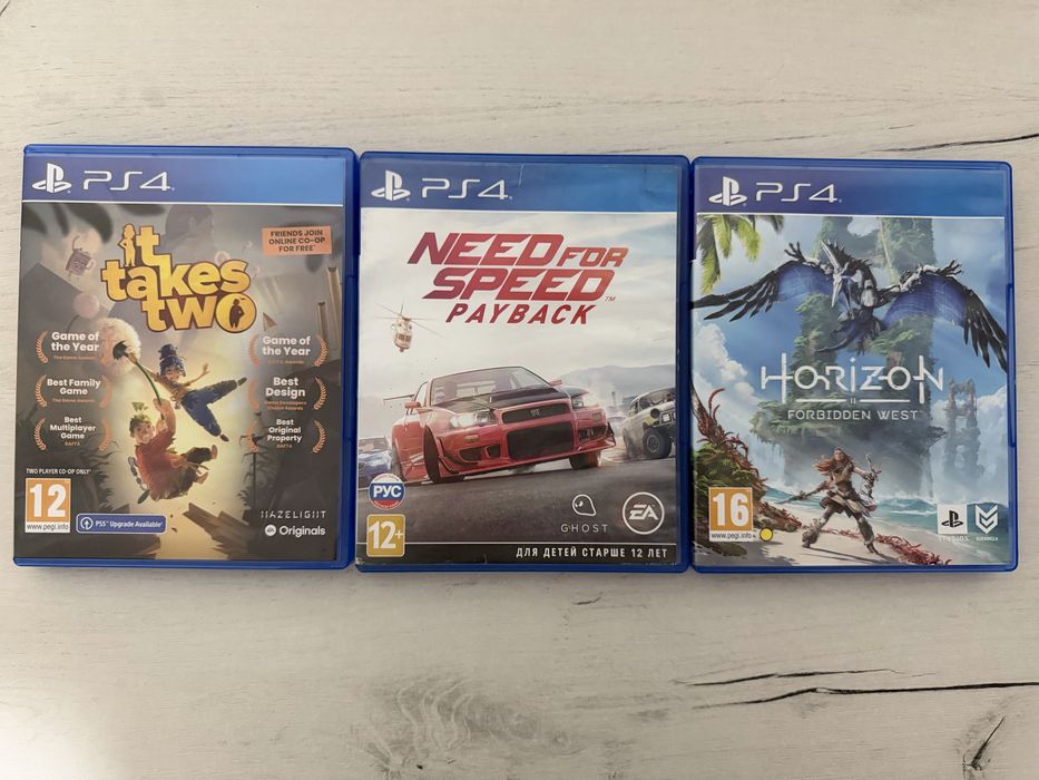 Продам диски с играми для PlayStation 4